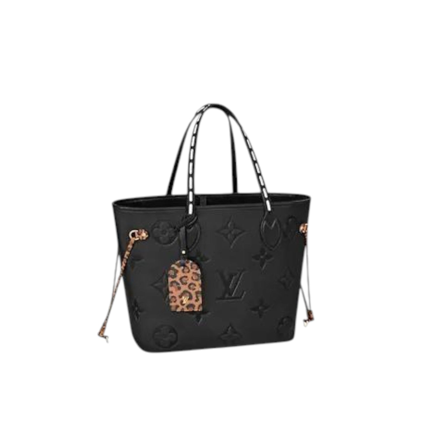 Louis Vuitton Neverfull MM Embossed Supple Grained Cowhide Leather
