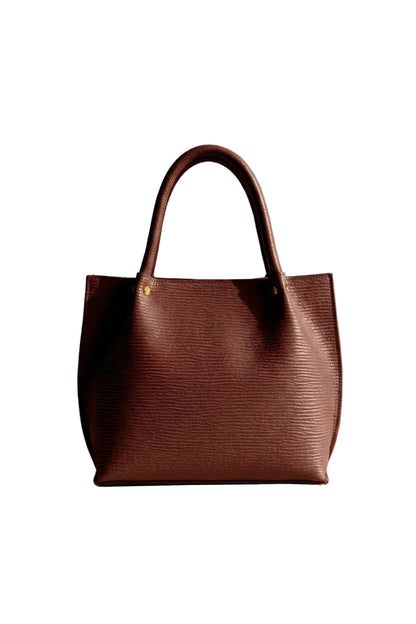 ArcLine Structured Tote Bag Berry Brown