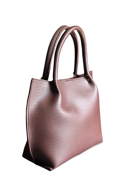 ArcLine Structured Tote Bag Berry Brown