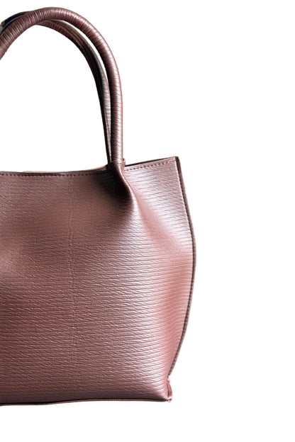 ArcLine Structured Tote Bag Berry Brown