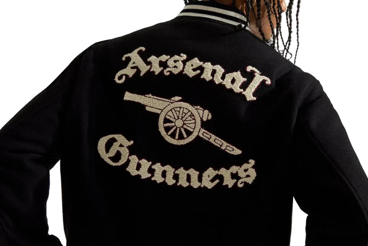 Black Arsenal Classics Stadium Varsity Jacket