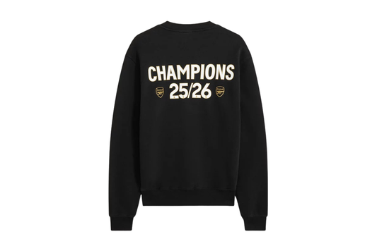 Arsenal Champions 25/26 Black Sweatshirt
