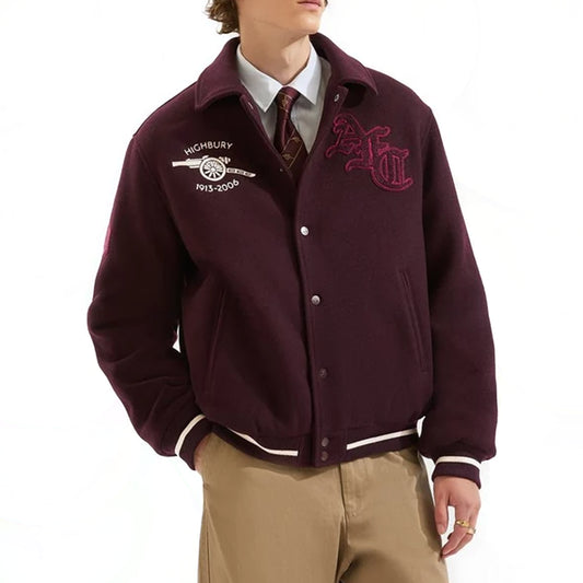 Arsenal Classics Records Varsity Jacket