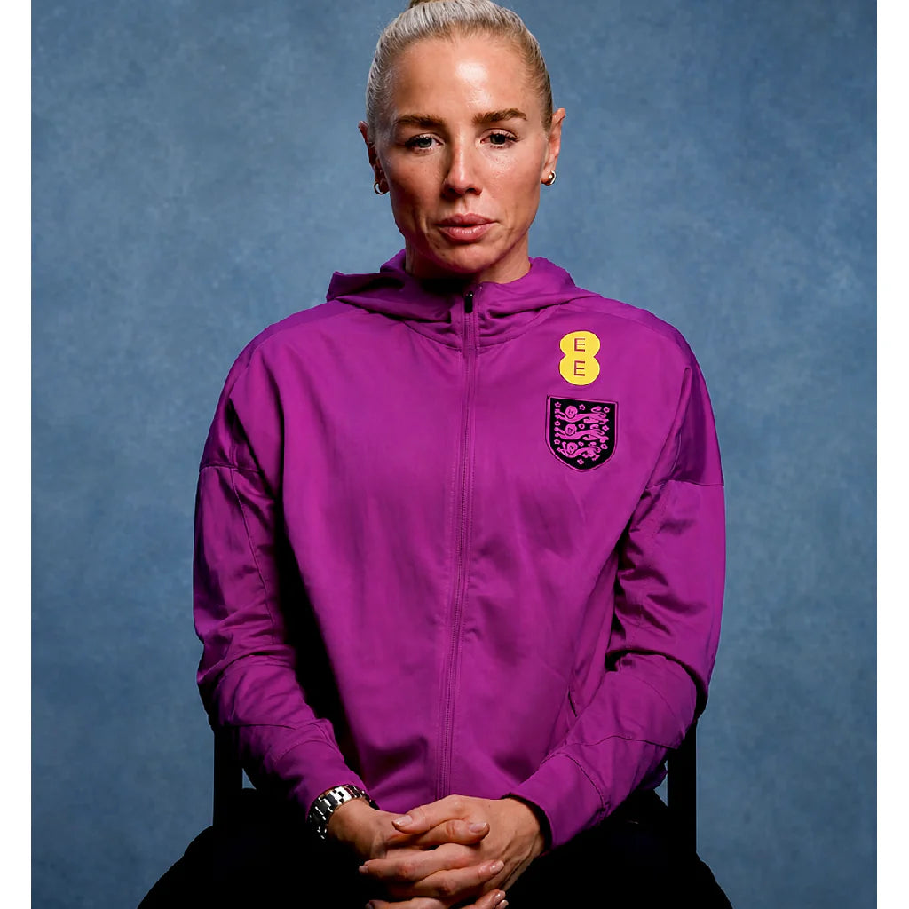 England Lionesses 2026 Purple Zip-Up Hoodie