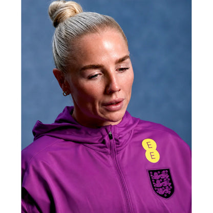 England Lionesses 2026 Purple Zip-Up Hoodie