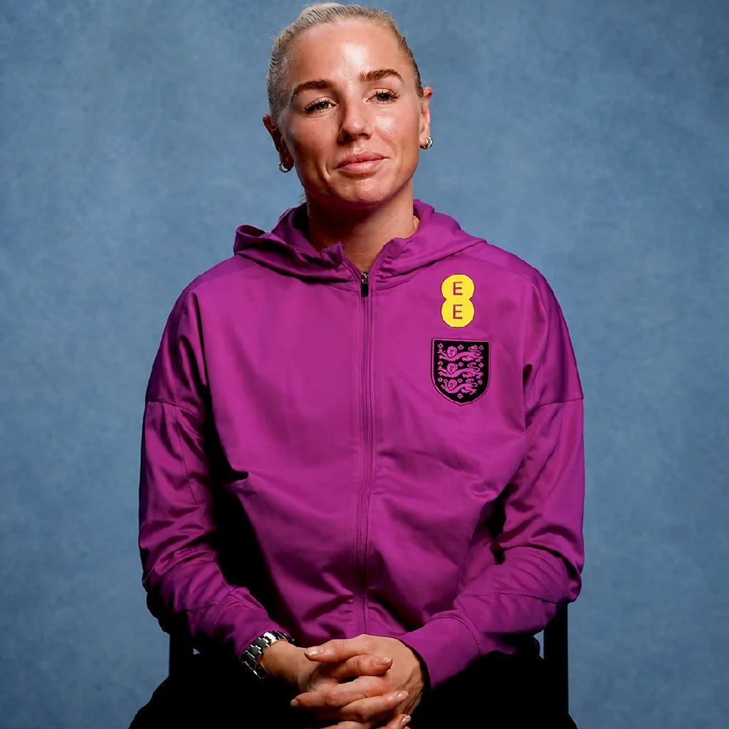 England Lionesses 2026 Purple Zip-Up Hoodie