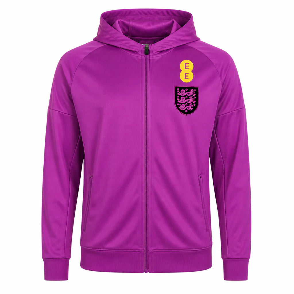 England Lionesses 2026 Purple Zip-Up Hoodie