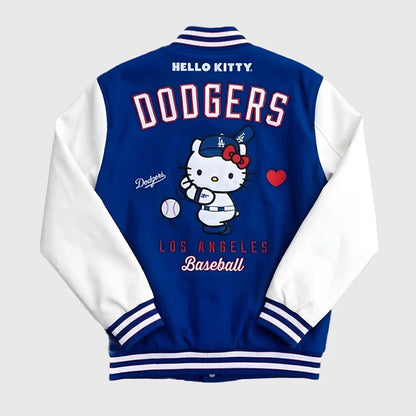 Hello Kitty Dodgers Varsity Jacket