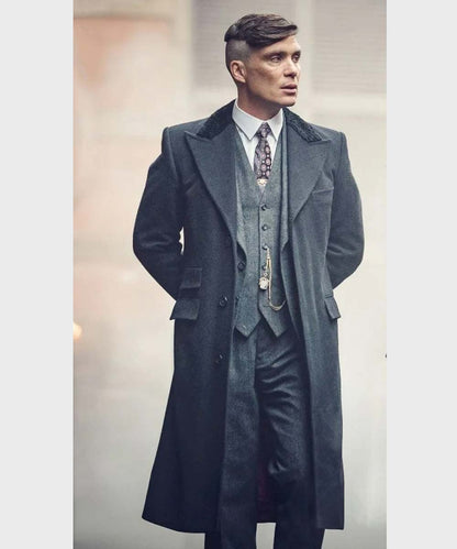 Thomas Shelby Peaky Blinders Black Coat