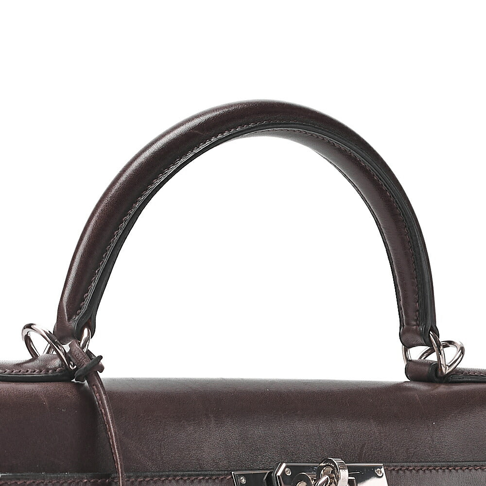 HERMES Kelly 32 Handbag Inseam Vibrato x Gulliver 2way Brown x Multicolor Silver-Tone Hardware, Pre-Owned