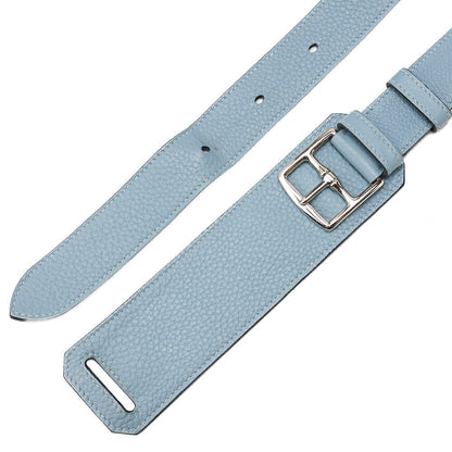 Hermes Hermes Gypsy?re 34 Shoulder Bag Trinlon-Clemence Ciel Silver-Tone Hardware, Pre-Owned