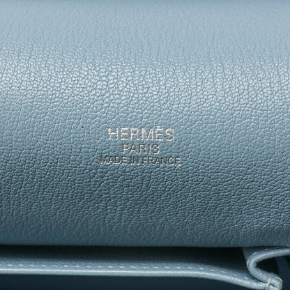 Hermes Hermes Gypsy?re 34 Shoulder Bag Trinlon-Clemence Ciel Silver-Tone Hardware, Pre-Owned