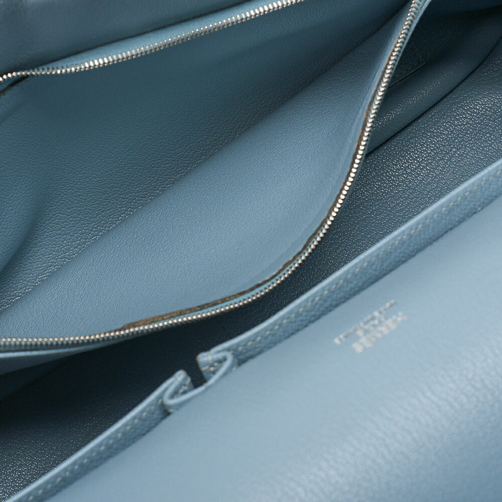 Hermes Hermes Gypsy?re 34 Shoulder Bag Trinlon-Clemence Ciel Silver-Tone Hardware, Pre-Owned