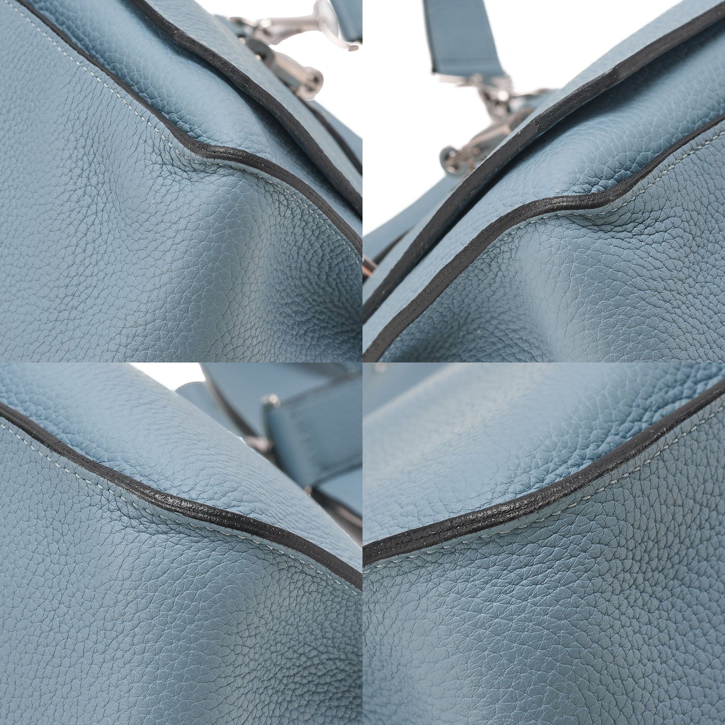 Hermes Hermes Gypsy?re 34 Shoulder Bag Trinlon-Clemence Ciel Silver-Tone Hardware, Pre-Owned