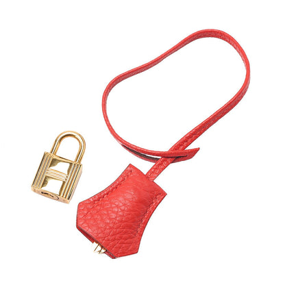 Hermes Birkin 35 Taurillon Handbag Rouge Pievoine Gold-Tone Hardware, Pre-Owned