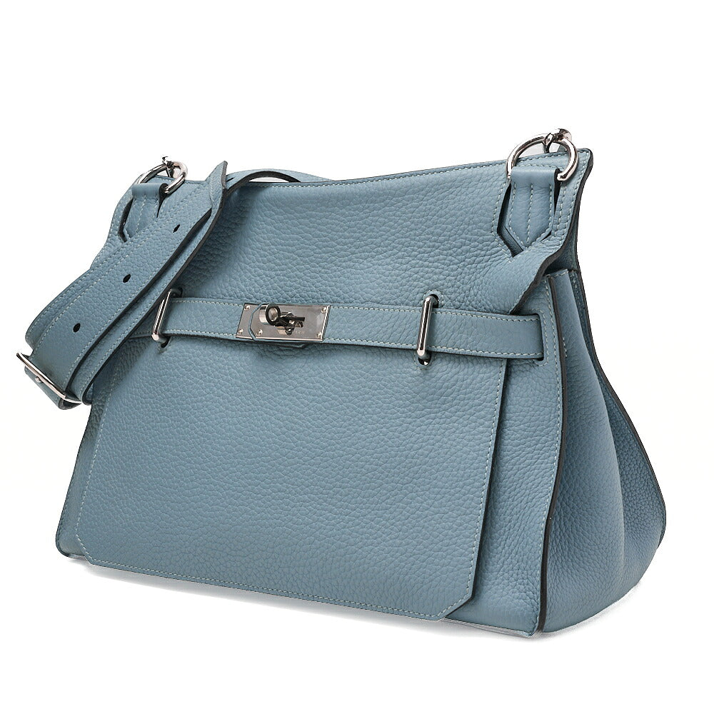 Hermes Hermes Gypsy?re 34 Shoulder Bag Trinlon-Clemence Ciel Silver-Tone Hardware, Pre-Owned