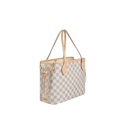 Louis Vuitton Neverfull MM Damier Azur Coated Canvas